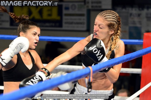 2013-11-16 Vigevano - Born to Fight 4585 Sandy Manfrotto-Luana Lorenzoni - K1